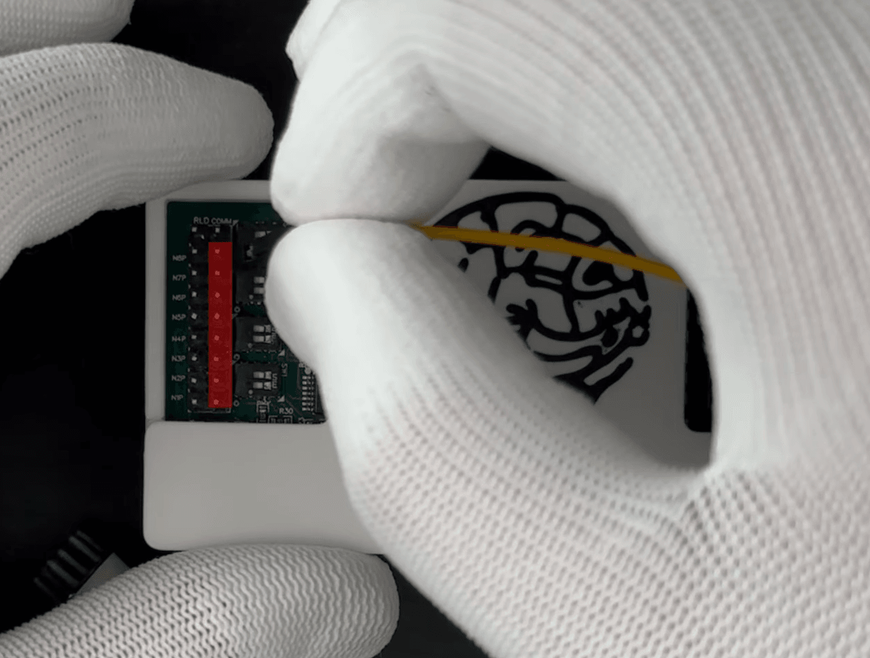 Attaching electrodes to the Knight Board