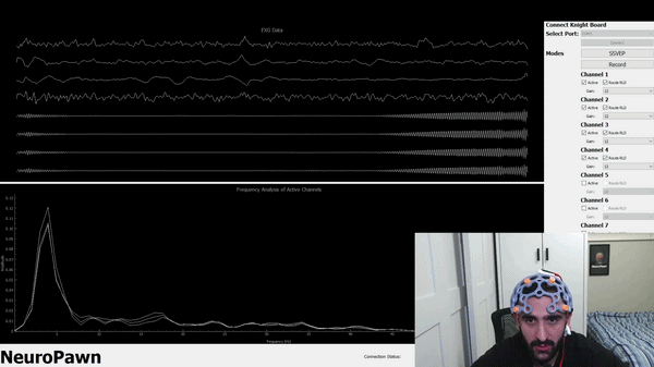 Eyes-closed test demonstration